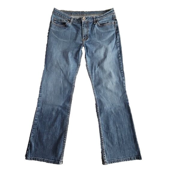 X2 Denim Laboratory Jeans Women's Size 12 Reg (31x29) Blue Medium Wash BootCut - Picture 1 of 16